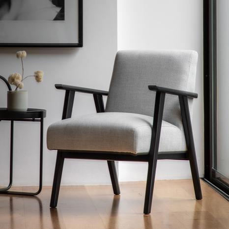 Fowey Armchair, Mottled Stone