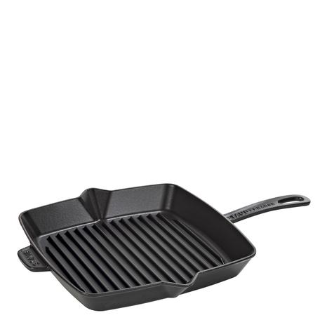 Black Square Cast Iron American Grill, 30x30cm