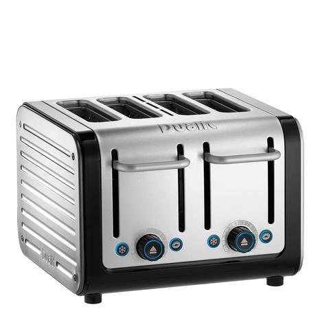 Architect 4 Slot Toaster Black & Brushed Stainless Steel