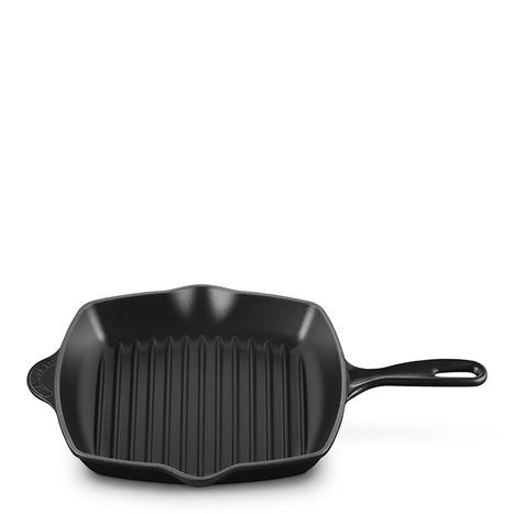 Satin Black Square Grillit, 26cm