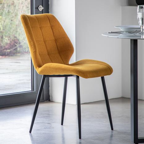 Campbell Dining Chair Saffron, Set of 2