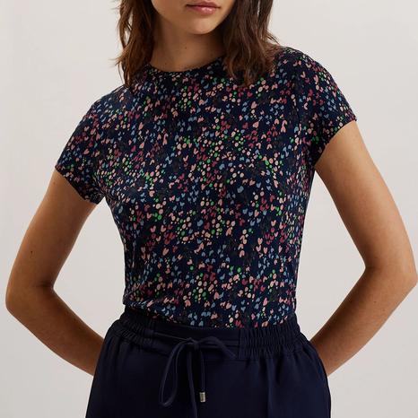 Navy Print Remanaa T-Shirt