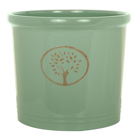 30cm Cotswold Cylinder Pot - Green