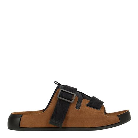 Black Marrone Buckle Sandals