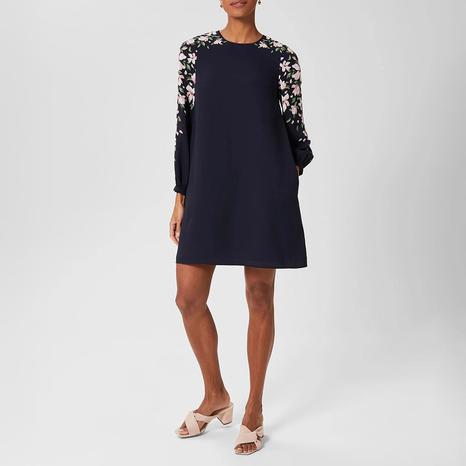 Navy Zoey Floral Mini Dress