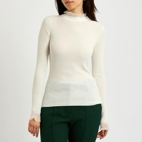 Ivory Dvana Fitted Jumper