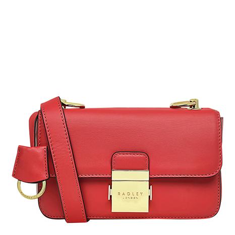Bright Red Hanley Close Mini Flapover Crossbody