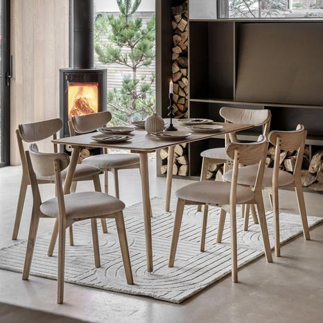 York Dining Table, Natural