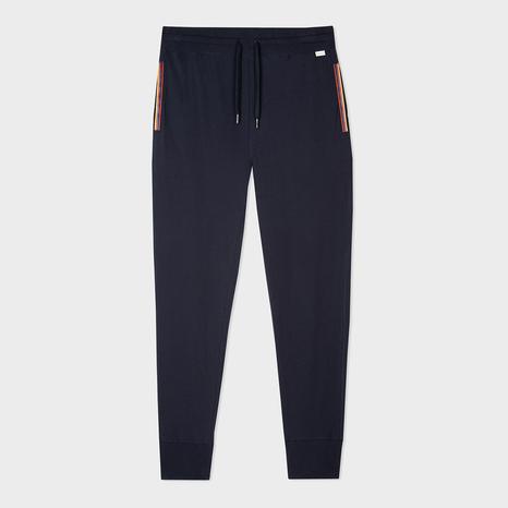 Navy Cotton Tracksuit Bottoms
