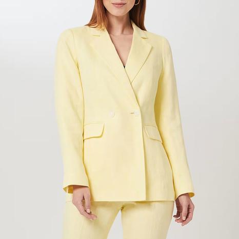 Yellow Asher Linen Blazer