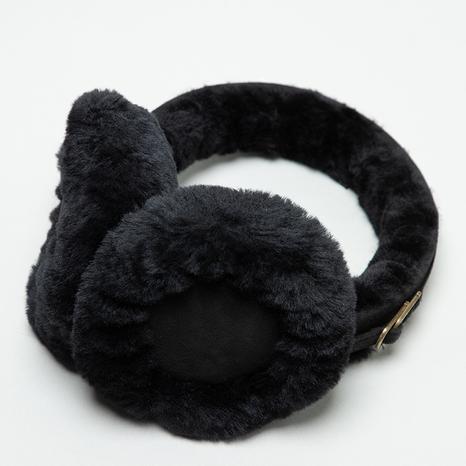 Black Shearling Earmuffs