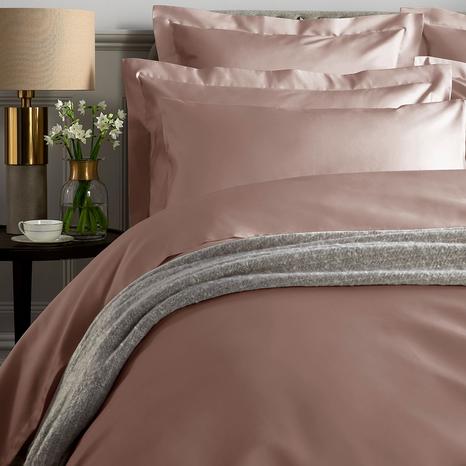 1000TC King Duvet Cover, Rose Pink