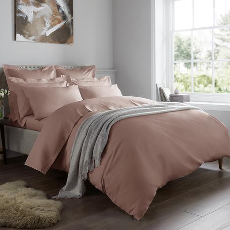 1000TC King Fitted Sheet, Rose Pink