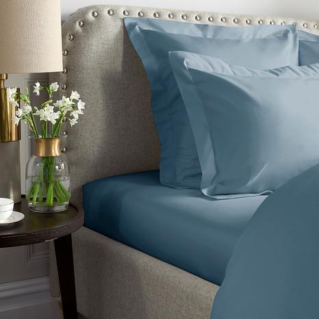 1000TC Super King Fitted Sheet, Midnight Teal