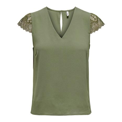 Olivine V-Neck Top