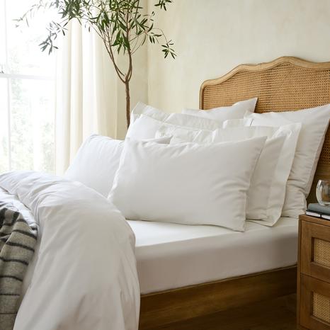 1000TC Premium King Fitted Sheet, White