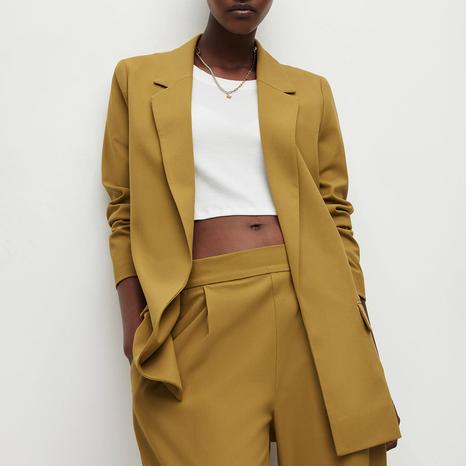 Mustard Aleida Tailored Trousers