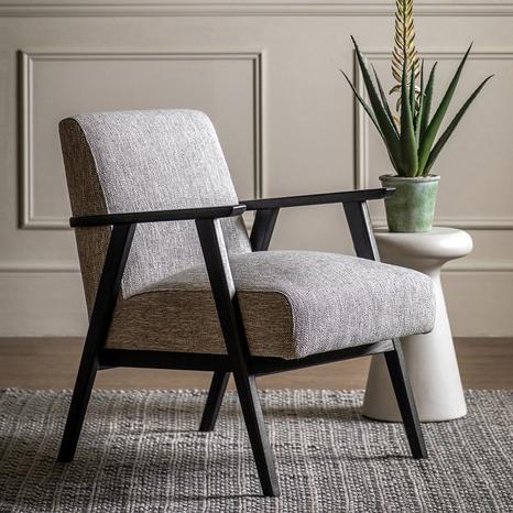 Fowey Armchair, Mottled Oatmeal