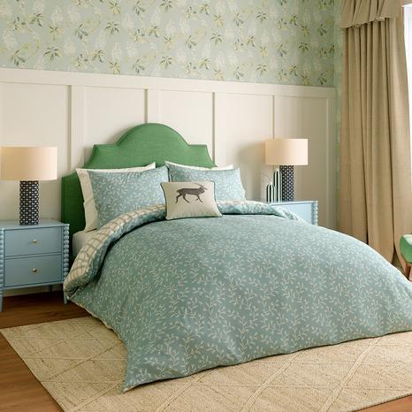 Everly King Duvet Cover Set, Duck Egg