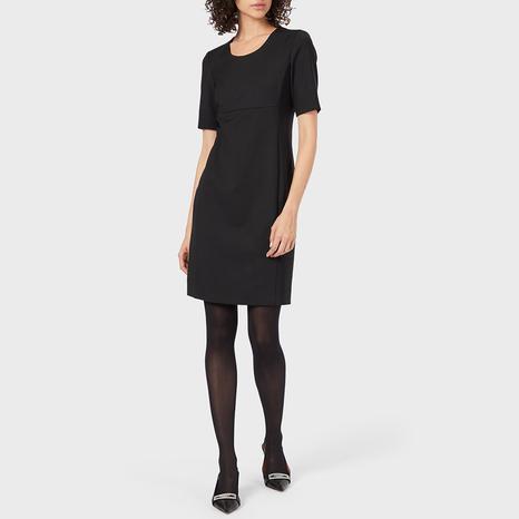 Black Wool Blend Dress