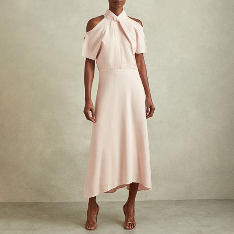 Nude Andressa Short Sleeve Dress