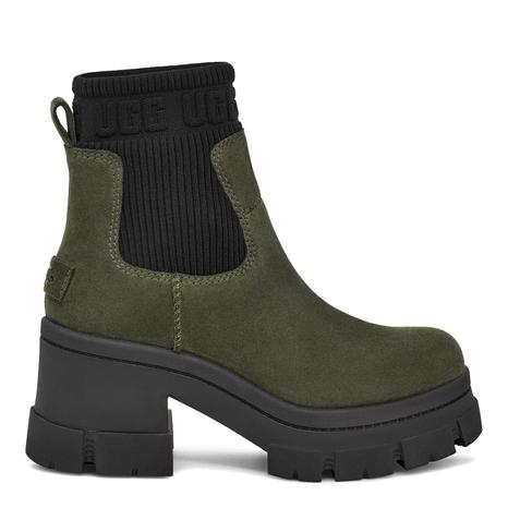 Khaki Brooklyn Heeled Chelsea Boots