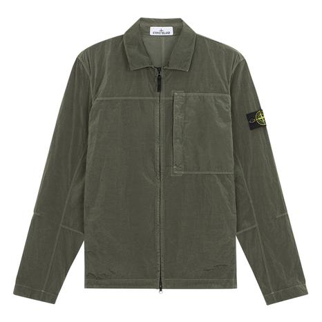 Green Two Way Zip Overshirt