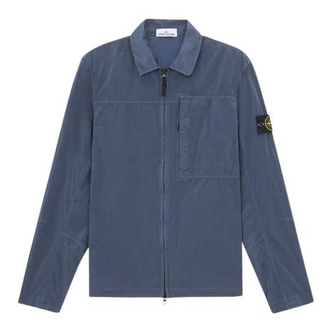 Blue Two Way Zip Overshirt