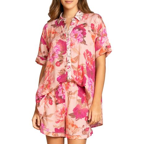 Pink Vintage Blossom Short Pyjama Set