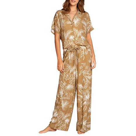 Beige Fog Jungle Limona Pyjama Set