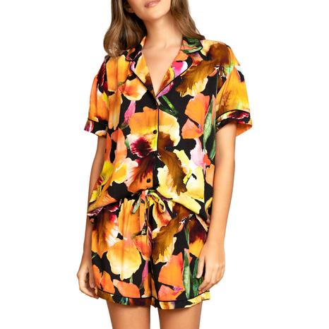 Multi Bright Garden Slumber Short Pyjama Set