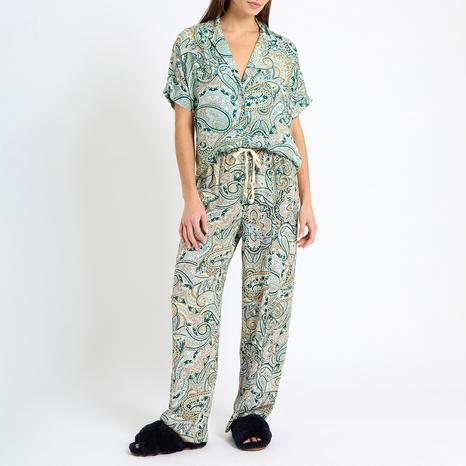 Green Peisley Limonas Pyjama Set