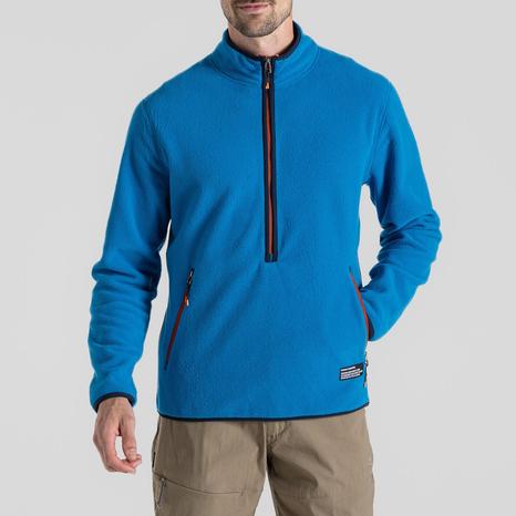 Blue Renu Half Zip Fleece