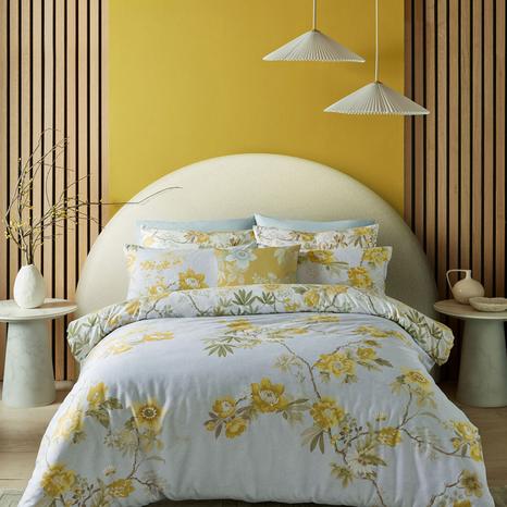 Kimono Dreams Super King Bedset, Yellow