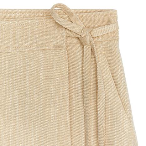 Beige Cargo Mini Skirt