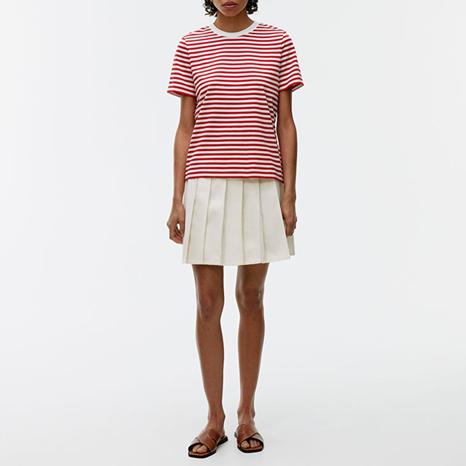 Ecru Pleated Skirt