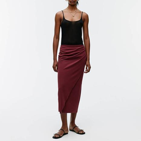 Burgundy Maxi Skirt