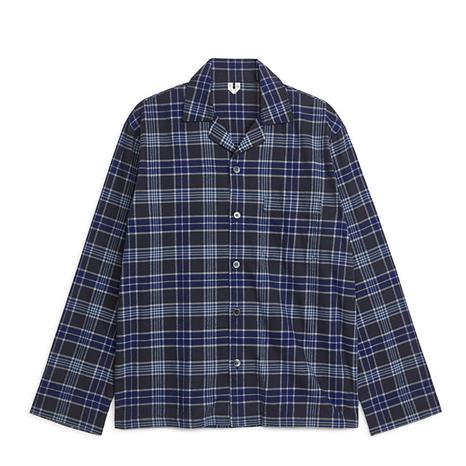 Blue Tartan Lounge Shirt