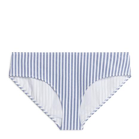 Blue Striped Bikini Bottoms