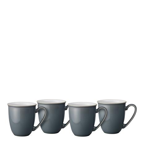 Set of 4 Elements Fossil Grey Mug Set