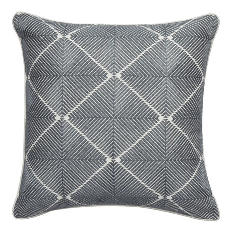 Hirkani Diamond 51cm Cushion Cover, Blue Grey