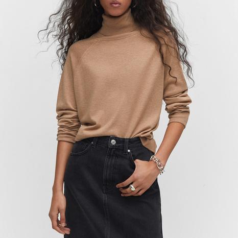 Camel Luca Cashmere Blend Sweater
