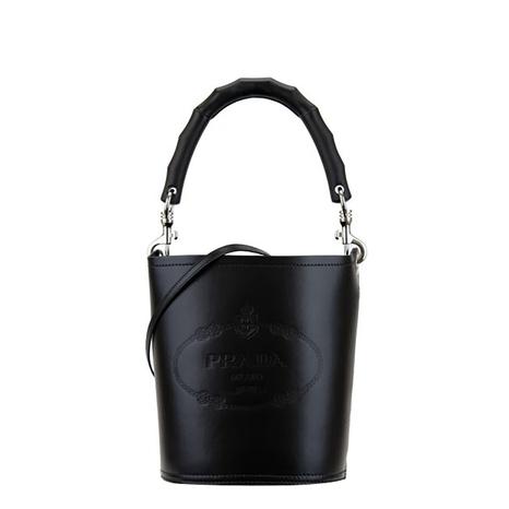 Black Symbole Quilted Bucket Bag