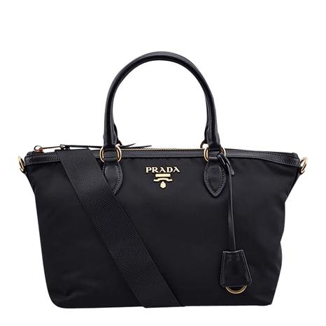 Black Tessuto Nylon Crossbody Bag
