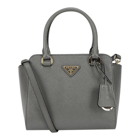 Grey Mini Saffiano Handbag