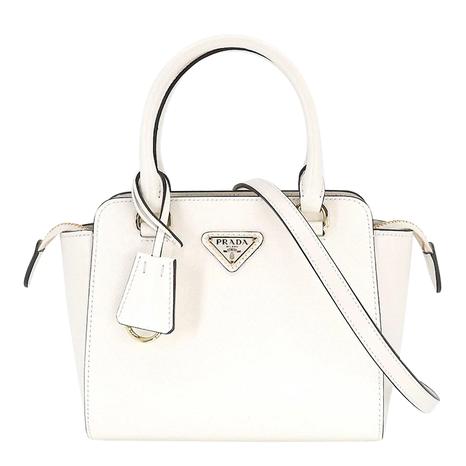White Mini Saffiano Handbag