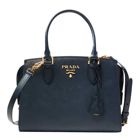 Blue Mini Saffiano Handbag