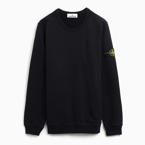 Navy Crew Neck Organic Cotton Sweatshirt