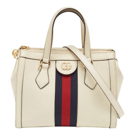 White GG Ophidia Tote Bag