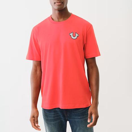 Red High Density Letter Print T-Shirt